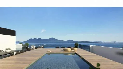 Newly built penthouse in first sea line in Puerto Pollensa Newly built penthouse in first sea line in Puerto Pollensa